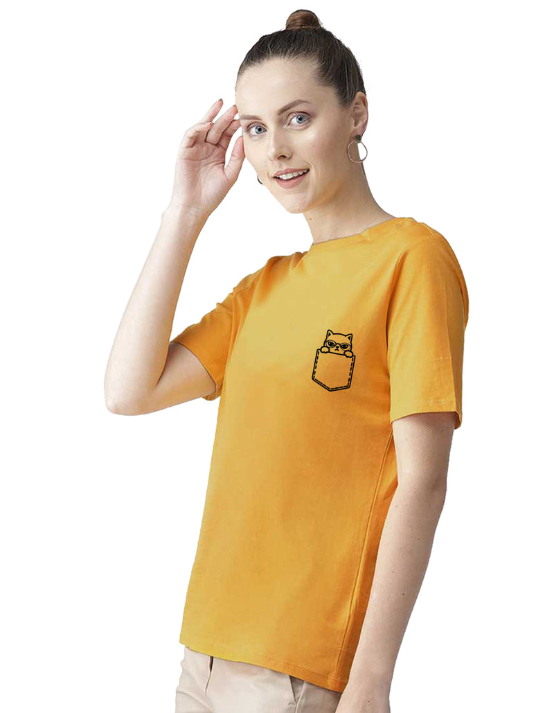 Cat  Printed Women T-Shirt