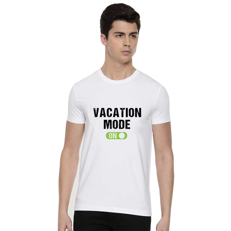 Vacation Mode on Printed Men T-Shirt