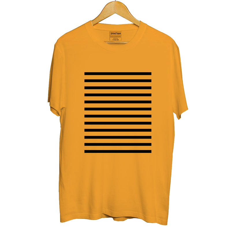 Zebra Pattern Printed Men T-Shirt