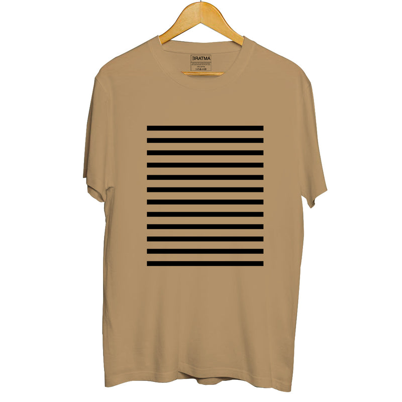 Zebra Pattern Printed Men T-Shirt