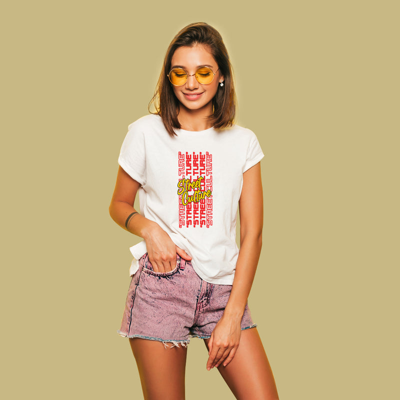 Street Culture Printed Women T-Shirt