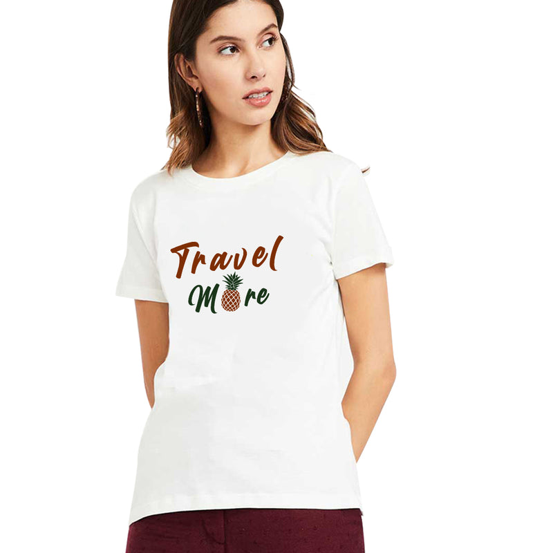 Travel more Printed Women T-Shirt