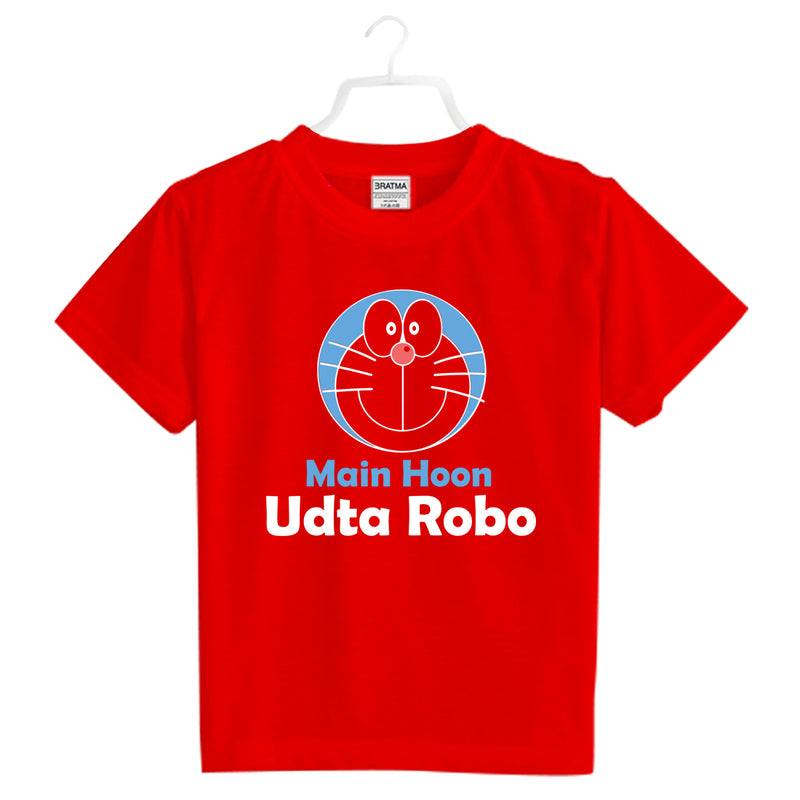 Main Hoon Udta Robo Printed Girls T-Shirt