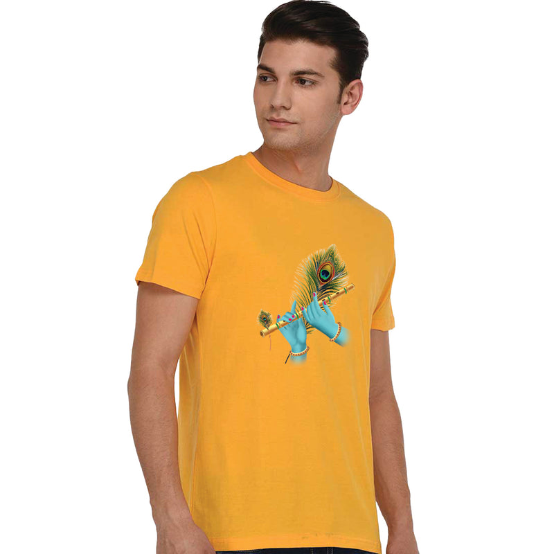 Sri Krishna Flute Printed Men T-Shirt