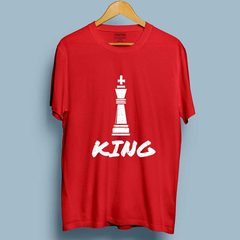 King and Queen Red Couple Tees