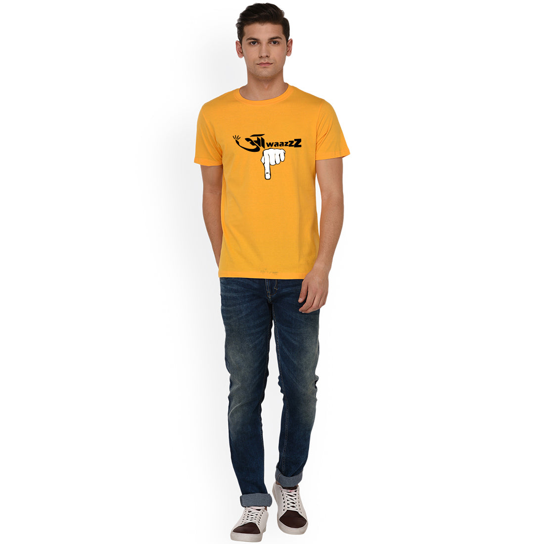 Custom Design T-Shirts for kids in kolkata #color_ mustard