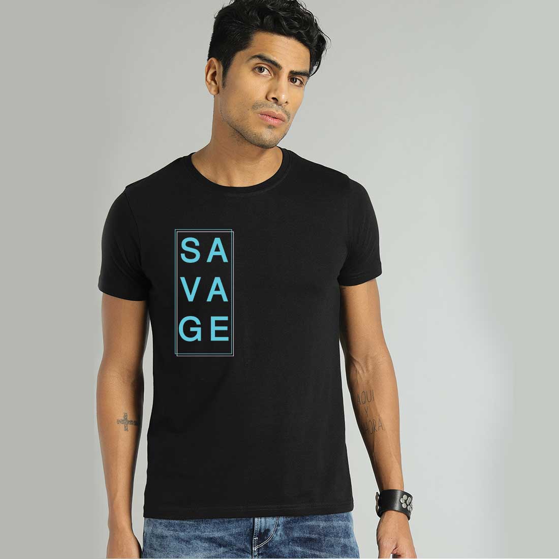 Savage Black Men T-Shirt