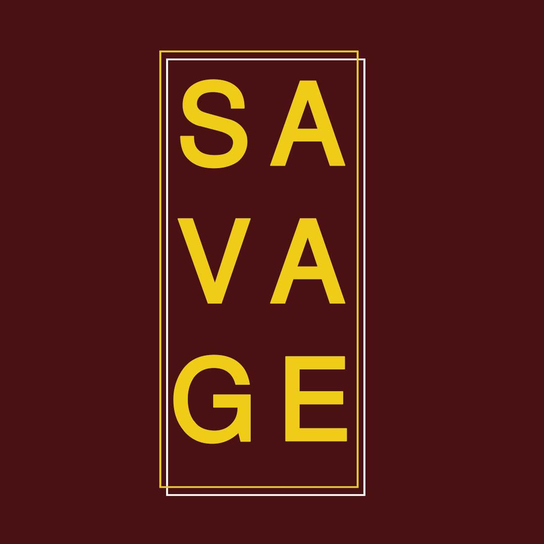 Savage Maroon Men T-Shirt