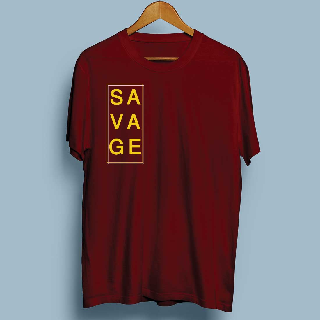 Savage Maroon Men T-Shirt