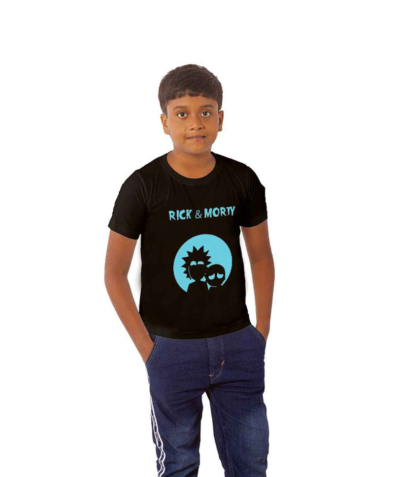 Rick And Morty Half Sleeves T-Shirt For Kids