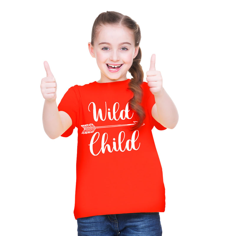 Wild Child Printed Girls T-Shirt