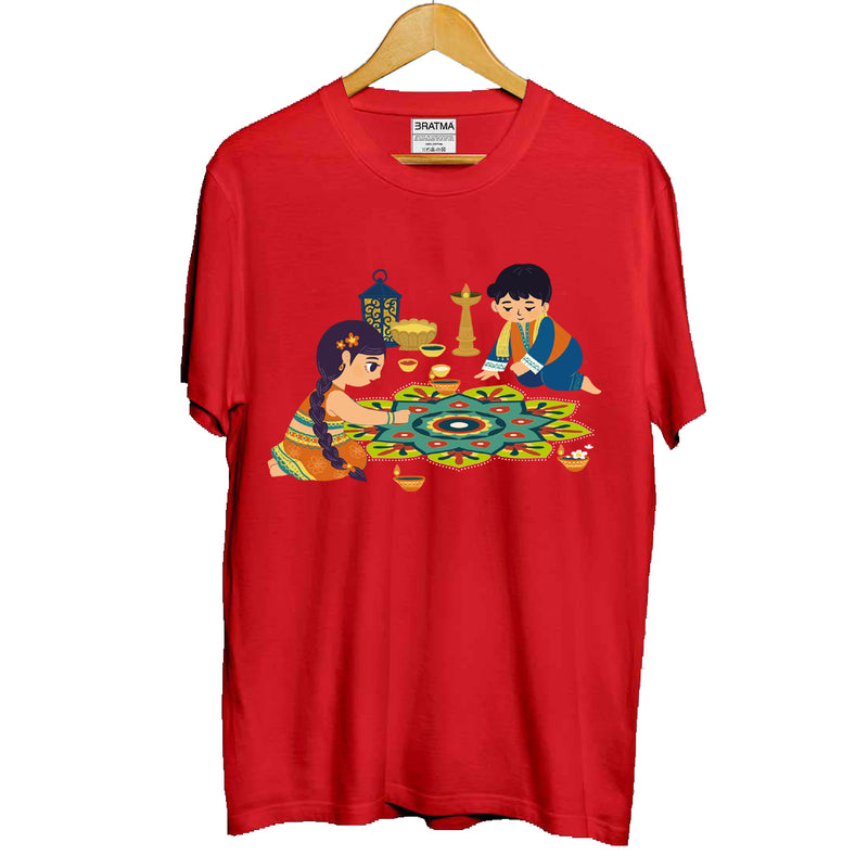 Diwali Printed Girls T-Shirt
