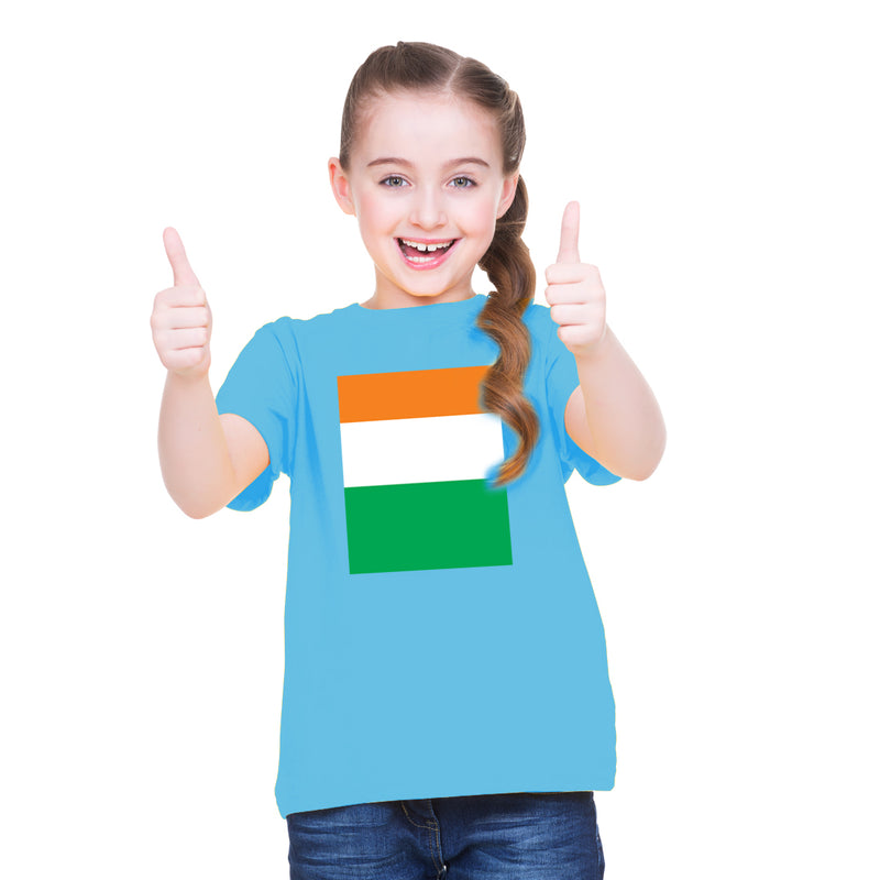 India Flag Printed Girls T-Shirt