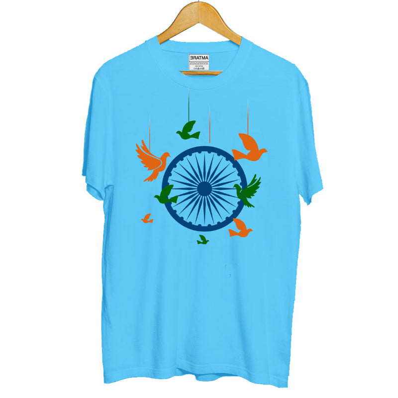 Flag Chakra Printed Girls T-Shirt