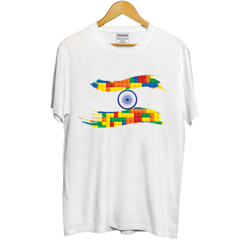 Lego Flag Printed Girls T-Shirt