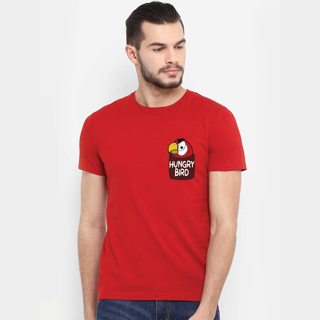 Hungry Bird Red Men T-Shirt