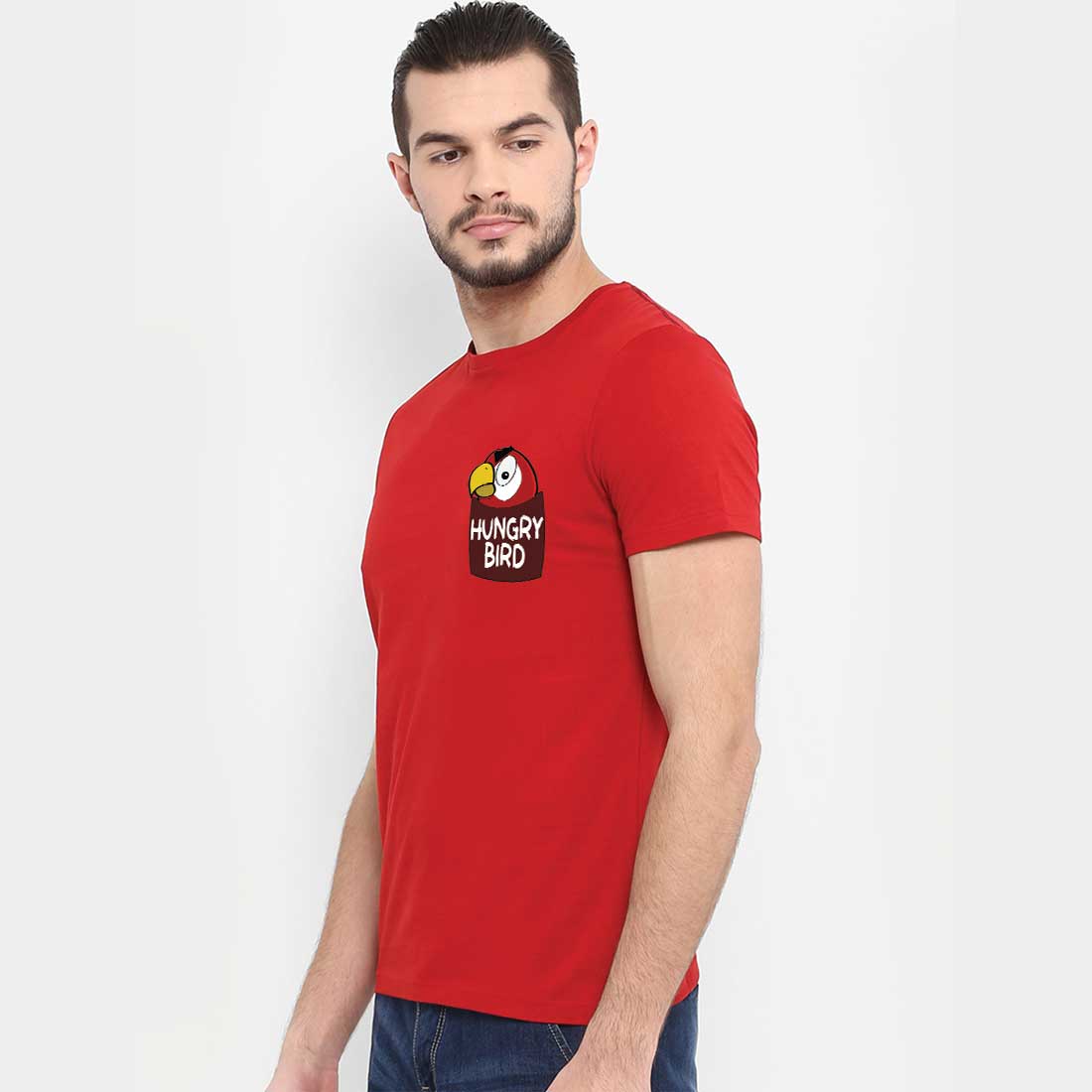 Hungry Bird Red Men T-Shirt