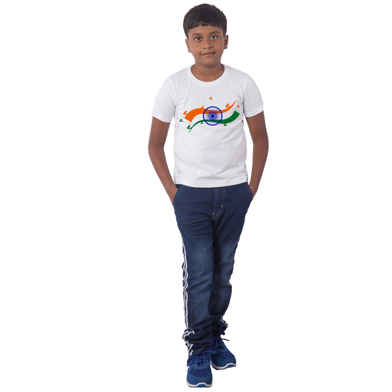 Republic Day Half Sleeves T-Shirt For Kids