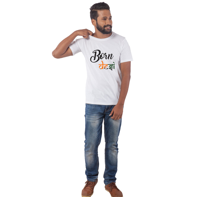 Born Desi Mens Half sleeves t-shirt