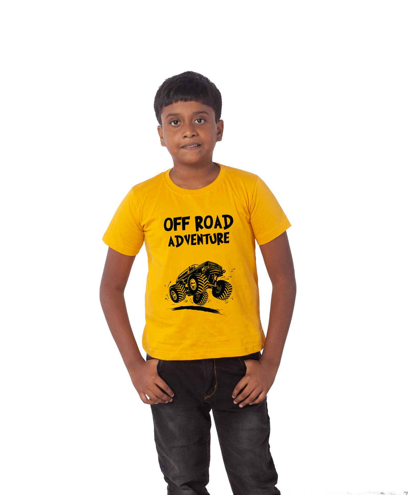 Off Road Adventure Half Sleeve T-shirt For Kids