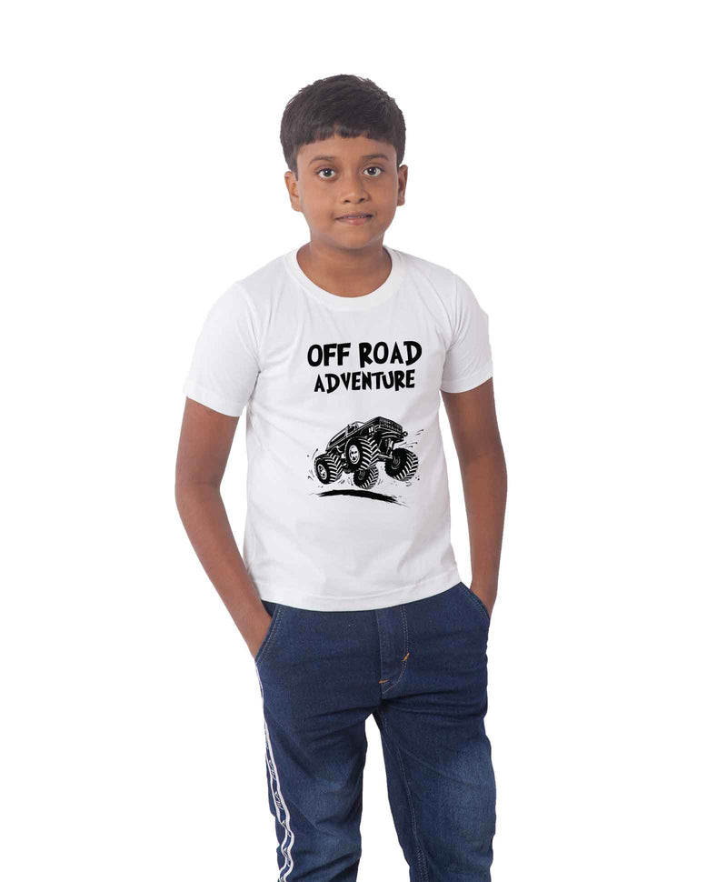 Off Road Adventure Half Sleeve T-shirt For Kids