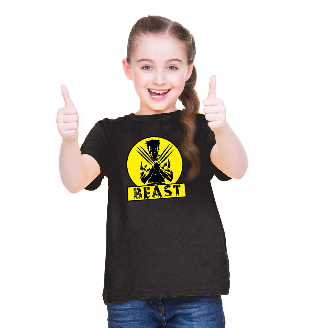 Custom Design T-Shirts for kids in kolkata #Color_Black