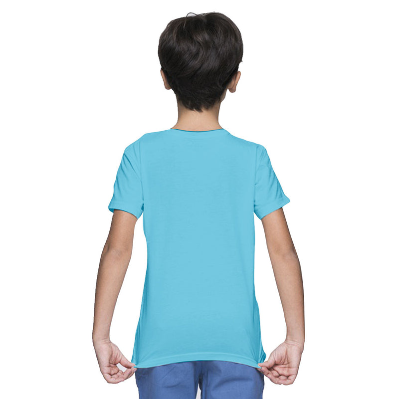 Boys Plain T-Shirt - Sky Blue