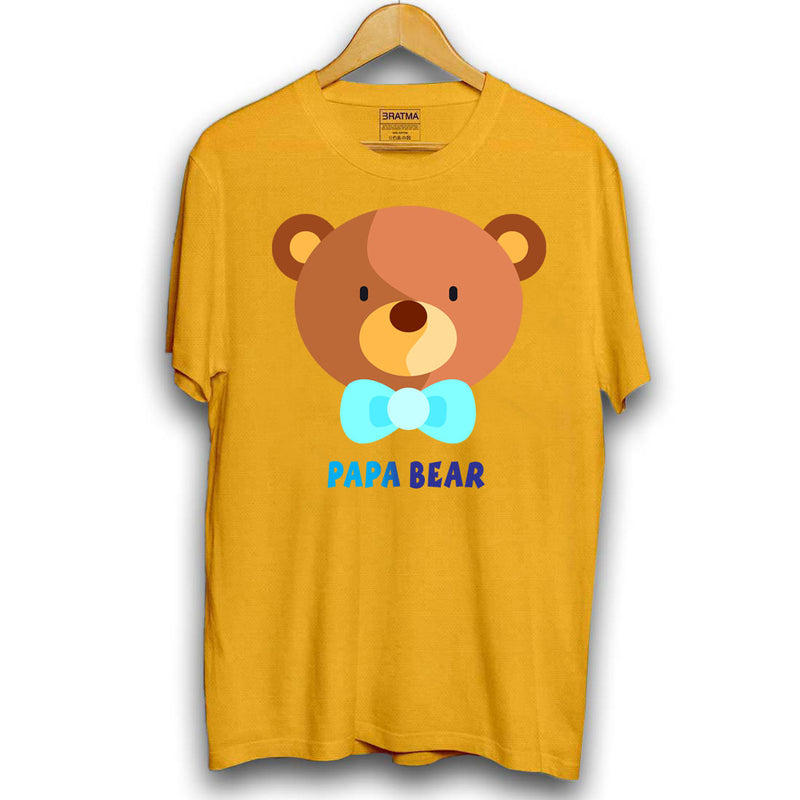 Papa bear Printed Men T-Shirt