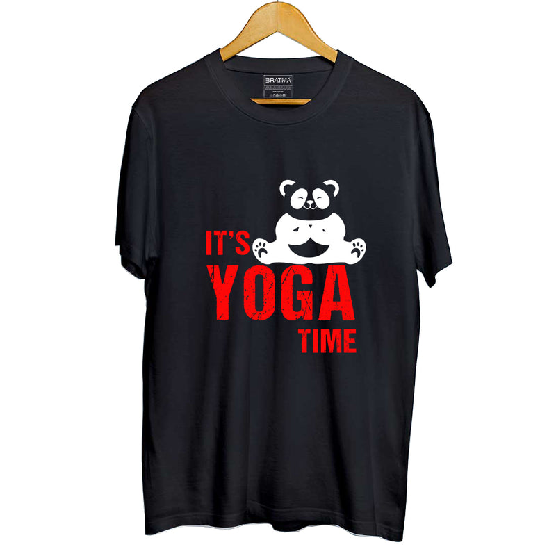 Its Yoga Time Printed Men T-Shirt