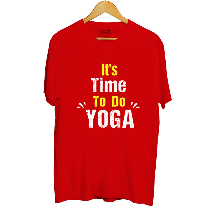 It's Time to do Yoga Printed Men T-Shirt