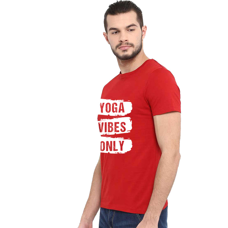 Yoga Vibes only Printed Men T-Shirt