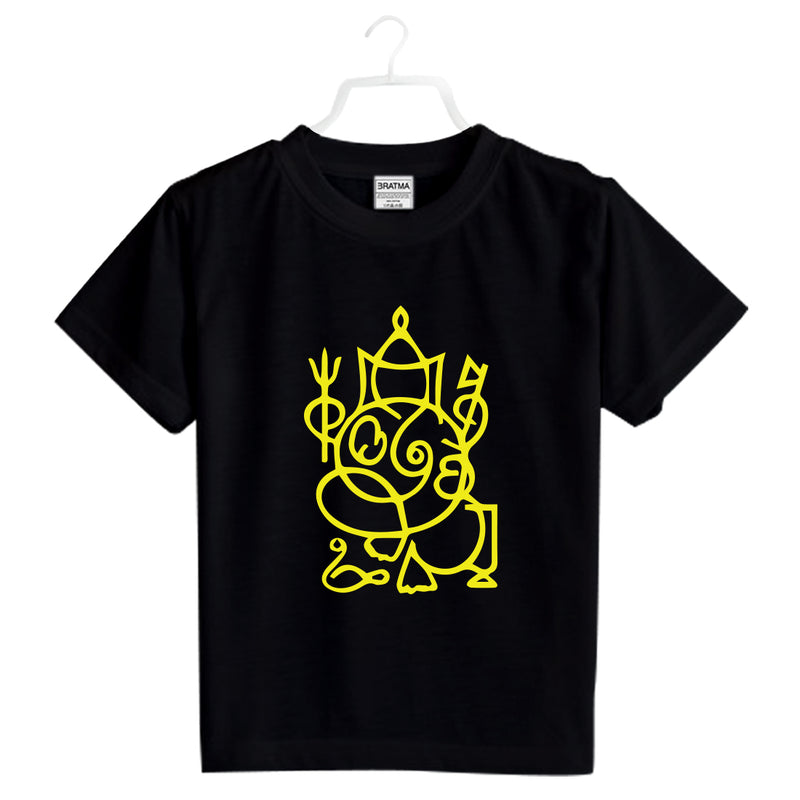 Ganesh Printed Girls T-Shirt