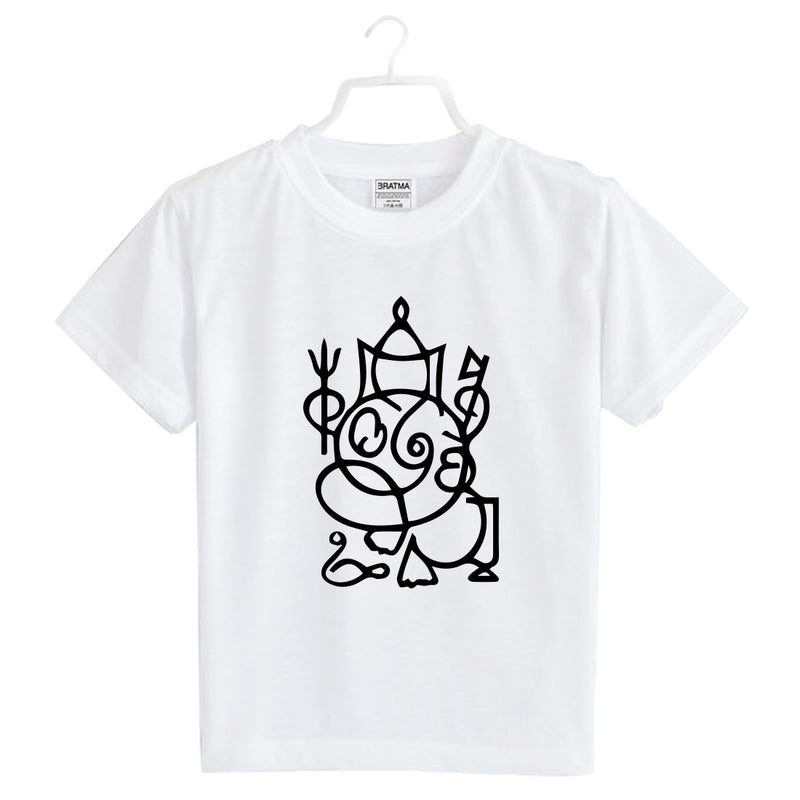 Ganesh Printed Girls T-Shirt
