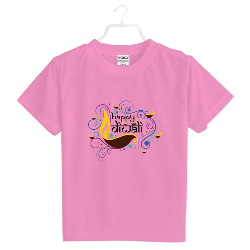 Gappy Diwali Printed Girls T-Shirt