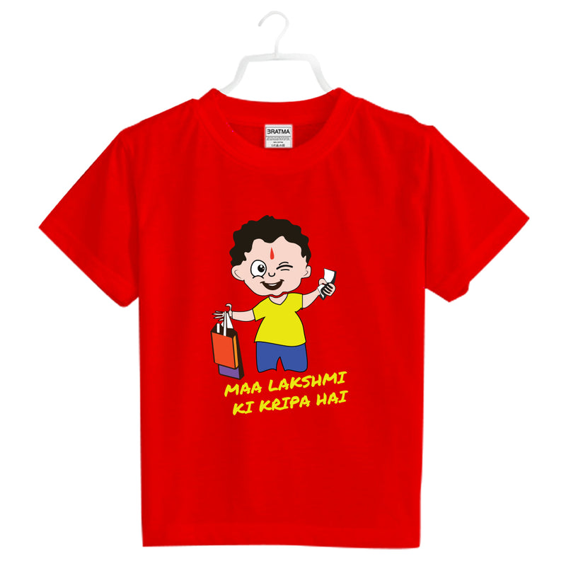 Laxmi Ki Kripa Printed Boys T-Shirt