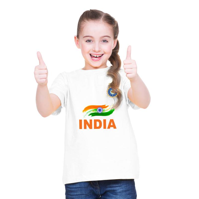 India Printed Girls T-Shirt