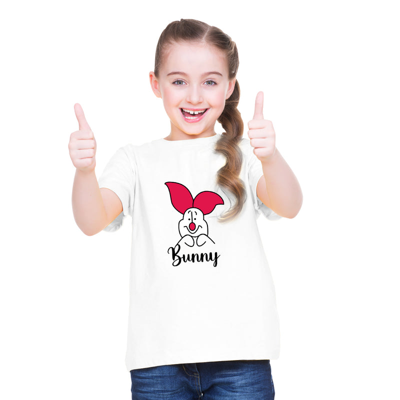 Bunny Printed Girls T-Shirt