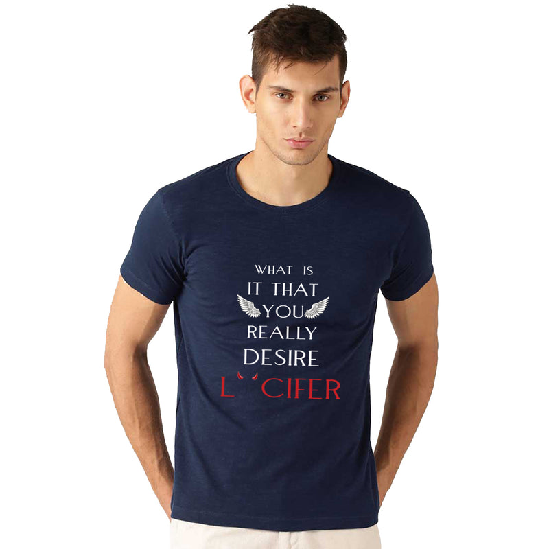 Lcifer Printed Men T-Shirt