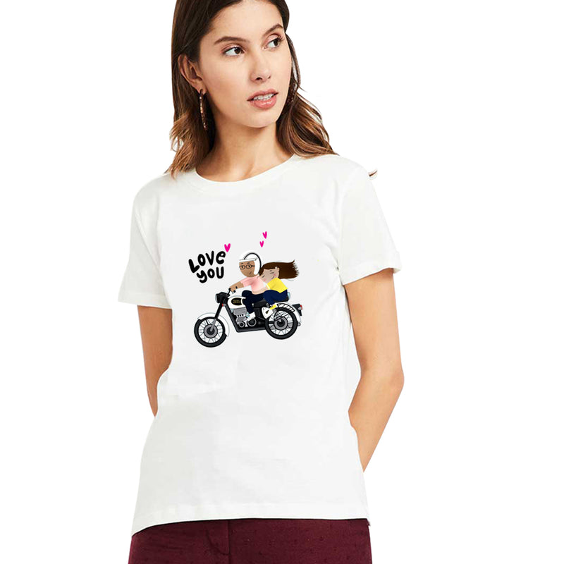 Love you Printed Women T-Shirt