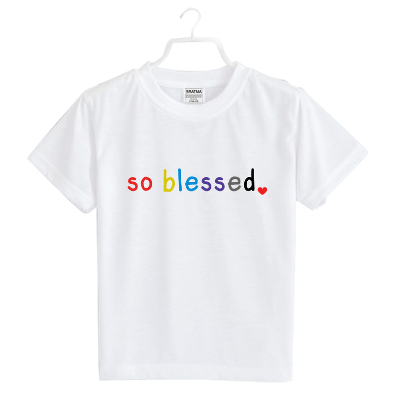 So Blessed Printed Girls T-Shirt