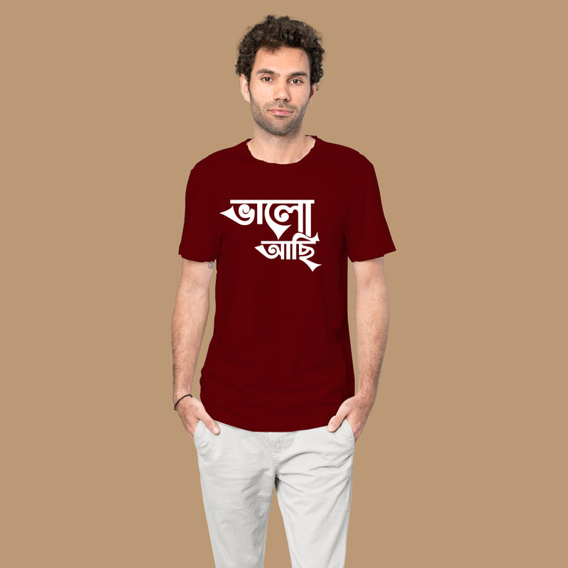 Bhalo Achi Printed Men T-Shirt