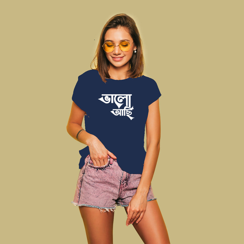Bhalo Achi Printed Women T-Shirt
