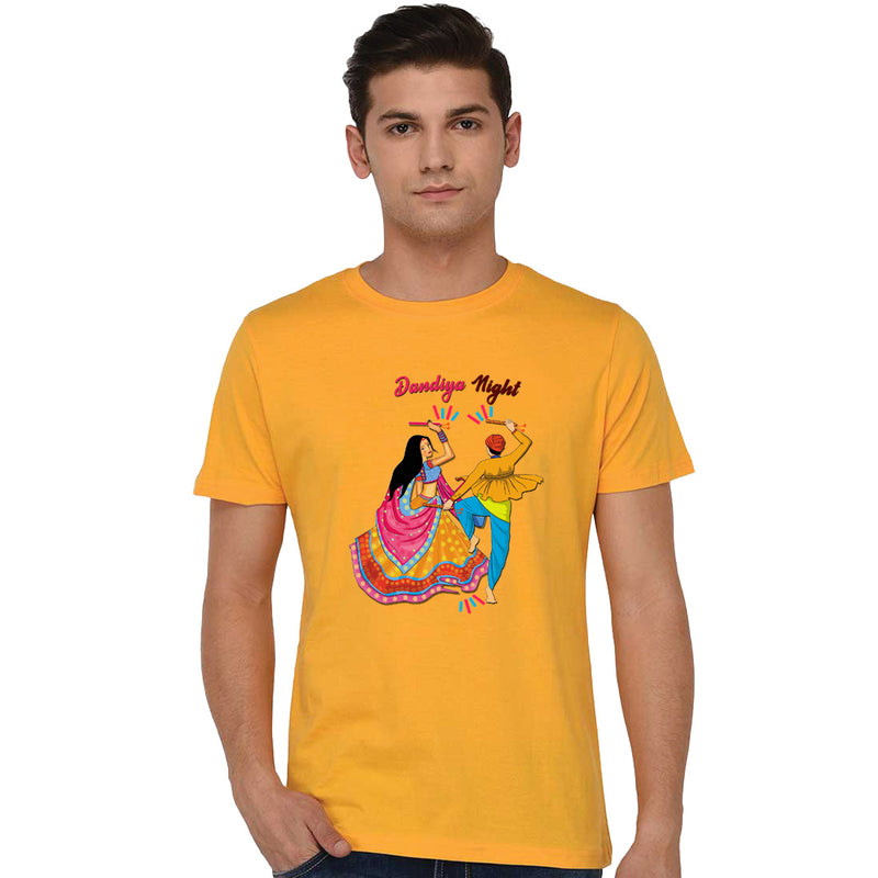 Bratma Dandiya night Mens Round Neck T-Shirt