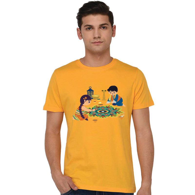 Diwali Printed Mens T-Shirt