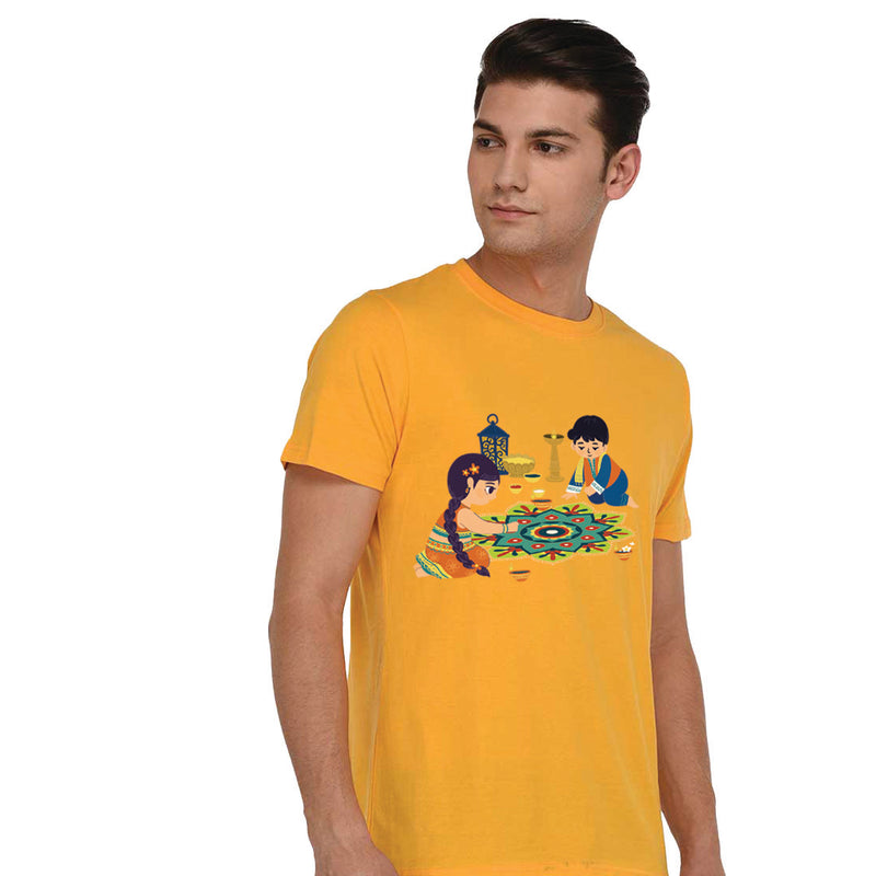 Diwali Printed Mens T-Shirt