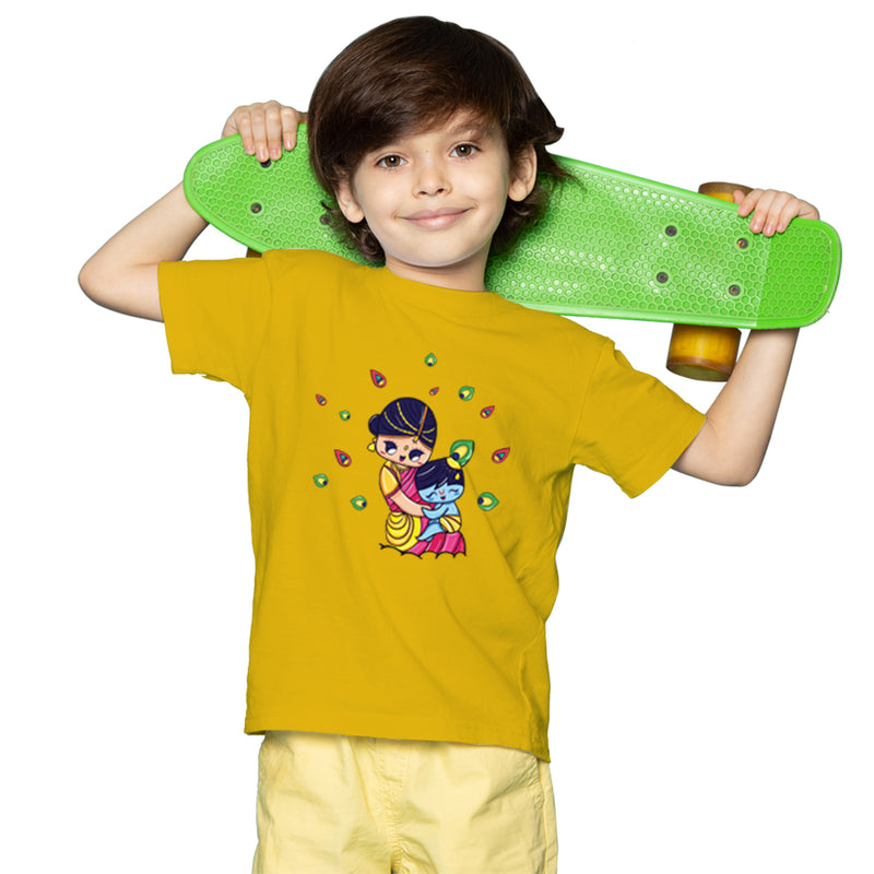 1st Krishna Janmashtami Printed Boys T-Shirt