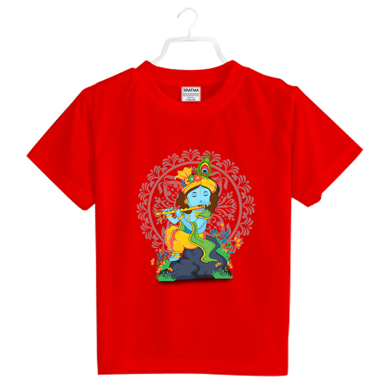 2nd Krishna Janmashtami Printed Printed Boys T-Shirt