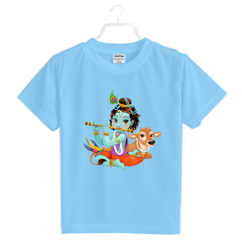 3rd Krishna Janmashtami Printed Printed Boys T-Shirt