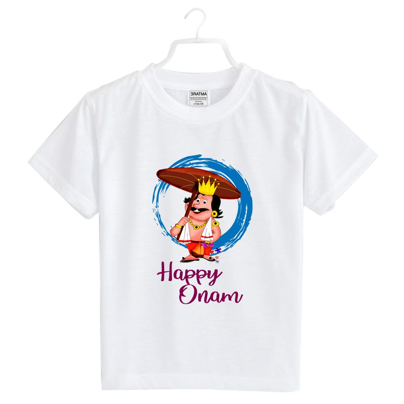 1st Happy Onam Printed Boys T-Shirt