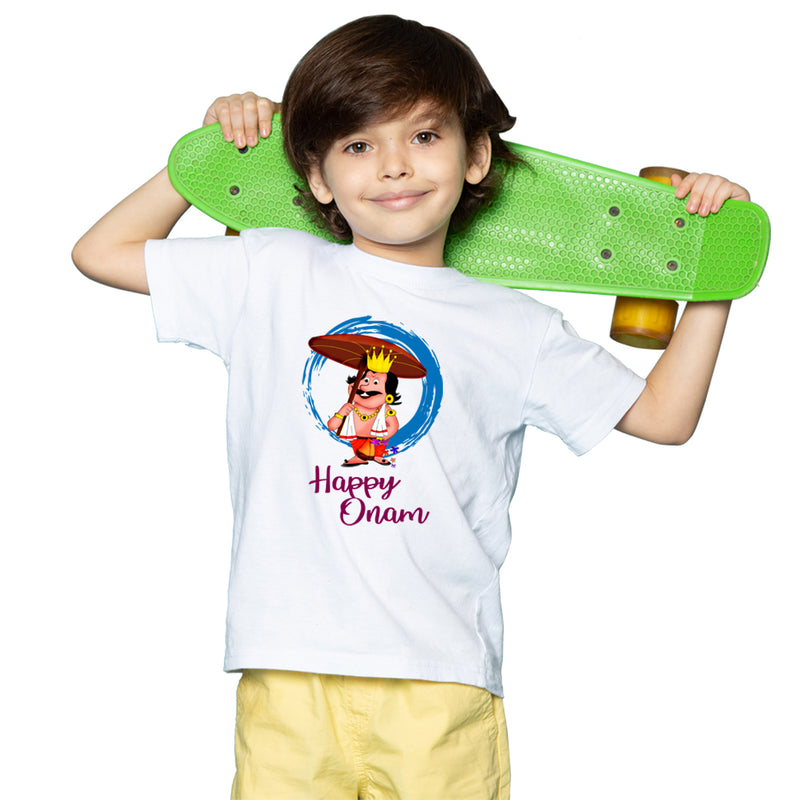1st Happy Onam Printed Boys T-Shirt